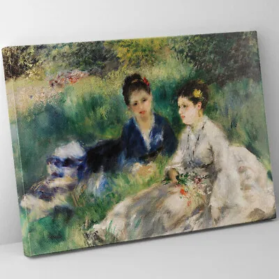 £87.07 • Buy On The Grass By Pierre-Auguste Renoir Canvas Print Classic Green Wall Art Decor