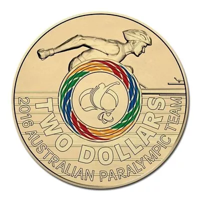 🔥 2016 $2 Coin Olympic Games Rio Paralympics Australian Coin - CIRC • $7.35