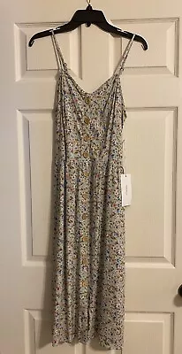 Mimi Chica Women's Floral Midi Dress Spaghetti Strap Sleeveless Sz XL • $19.41