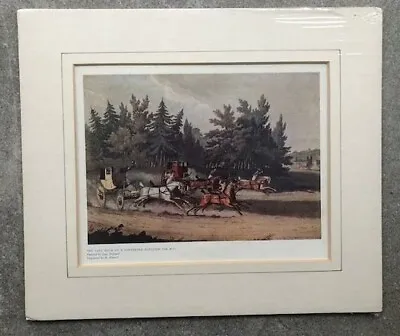 Original Antique Matted Stagecoach Print 1908 Contested MP Election J Pollard • £12.50