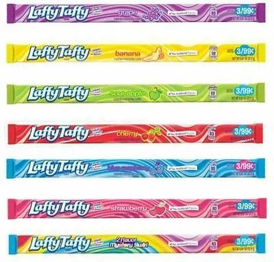 Laffy Taffy Mix - Strawberry/Cherry/Raspberry/Grape/Apple/Banana/Mystery Swirl • £7.99