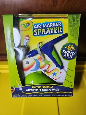 Crayola Air Marker Sprayer Art Tool  Turns Markers Into Spray Art Airbrush NEW  • $29.95