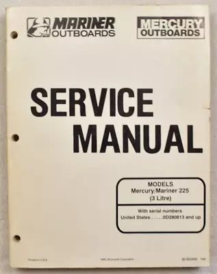 Mariner Mercury Hi-perfomance Pro Max / Super Magnum 300 Models Service Manual • $19.95