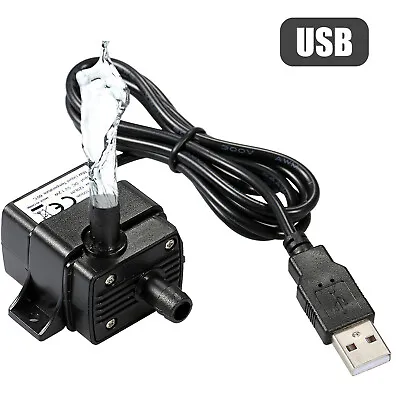 USB Water Pump Ultra-quiet Micro Brushless Oil Pump Waterproof Submersible K4T5 • $8.99