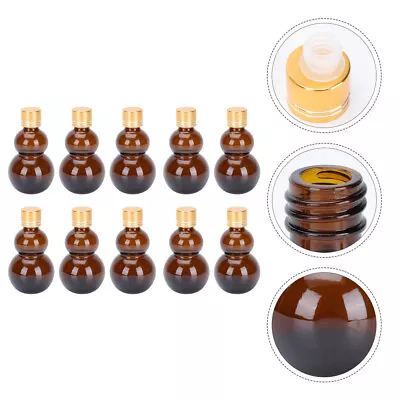 10 Glass Essential Oil Bottles 20ml For Shampoo & Aromatherapy-XL • £16.99