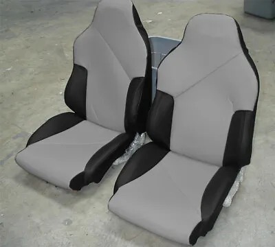 Iggee Custom Front Seat Covers For Chevy Corvette C4 Sport 1994-1996 Black/grey • $159