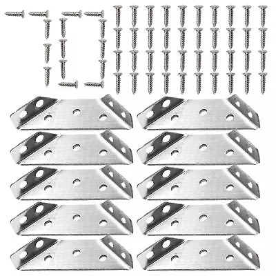 Universal Furniture Corner Connector Stainless Steel Corner Braces For Cabinets • $12.25