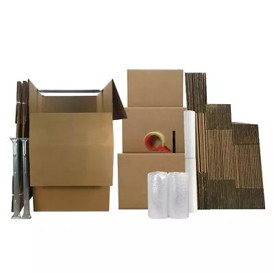 UBMOVE 4 Room Wardrobe Kit 45 Packing Boxes & Packing Supplies • $171.36