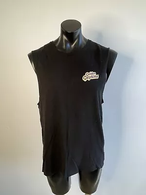 STREETS ICE CREAM Golden Gaytime Mens Black Muscle Tee Streets Classic Size L • $26