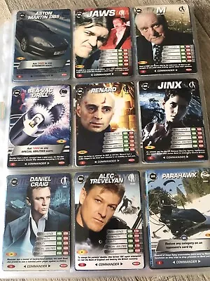 James Bond 007 Commander Spy Trading Cards Bundle 251 Cards Inc Hologram Cards • £5