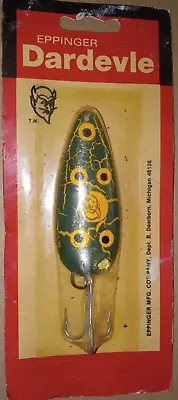 1 Vintage Eppinger Dardevle Spoon Lure NOS Frog Color • $9.95