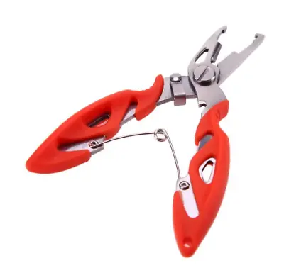 Fishing Pliers Multi-tool Hook Removal Disgorger Line Cutter Scissors + Lanyard • £4.69