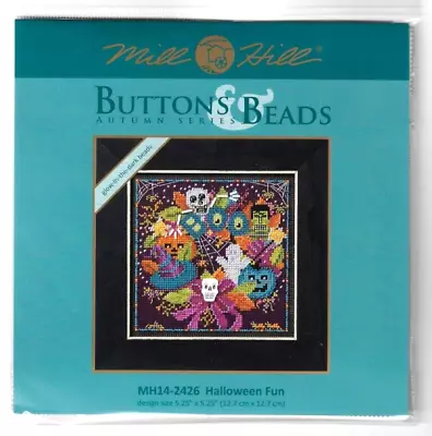 Halloween Fun Buttons & Beads Autumn Series Mill Hill Cross Stitch • $21