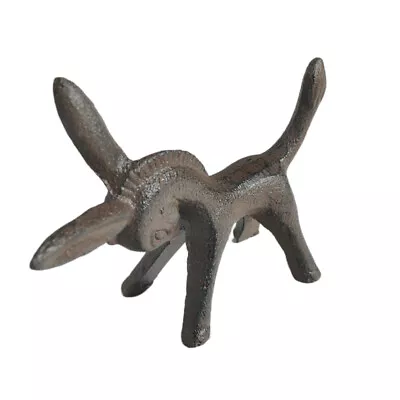 Iron Donkey Horse Sculpture Animal Ornament For Home Office Decoration Gift • £13.19