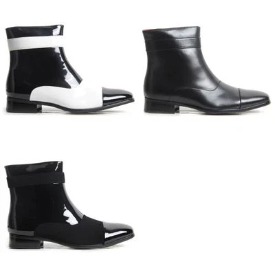 £24.99 • Buy Mens Party Shoes Michael JAckson Style Gangster Zip Up Ankle Boots.