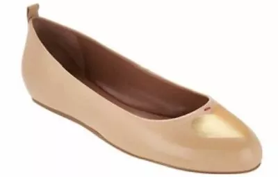 ED Ellen DeGeneres Leather Heart Ballet Flats Lyssa Bisque • $22.39