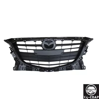 Front Upper Black Grille Mesh For Mazda 3 14-16 Mazda 3 Sport 14-16 BJS750712 • $53.55