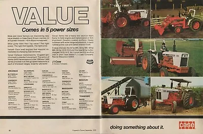 1975 2pg Print Ad Of Case David Brown DB Model 885 1412 995 1210 Farm Tractor • $9.99