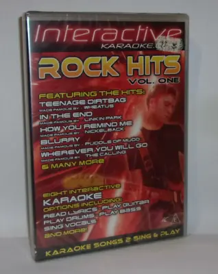 Interactive Karaoke - Rock Hits - Vol. 1 (DVD 2003) New & Sealed • £5.99