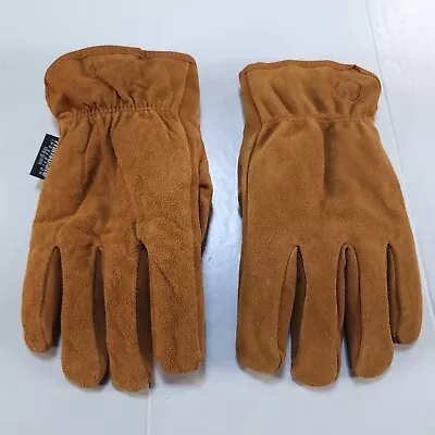 Wells Lamont Cowhide Leather Work Gloves Mens Medium Thinsulate Brown 100 Gram • $13.88
