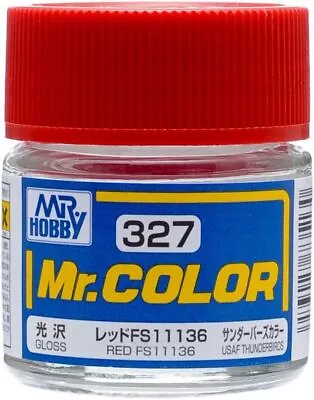 Mr. Hobby C327 Mr. Color Gloss Red FS11136 Lacquer Paint 10ml - US • $2.95