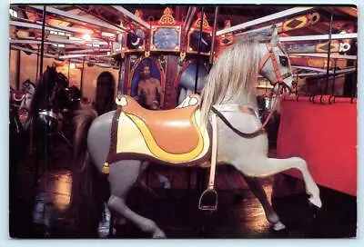 OAK BLUFFS Martha's Vineyard MA ~Dare's FLYING HORSES CAROUSEL 4 X6  Postcard • $6.98