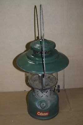 Vintage! COLEMAN 1952 Green Big Hat Dual Mantle Lantern • $49.99