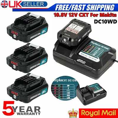 For Replace Makita Battery CXT Charger BL1040 BL1041 BL1020 10.8V 12V 2Ah Li-Ion • £17.90