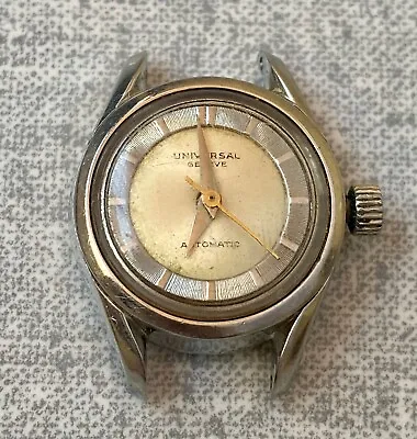 Universal Geneve Automatic Watch Lady Cal 2365 Vintage 17 Jewels Beige Dial • $200