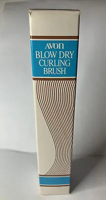 Vtg 70s Avon 7.5  Blow Dry Curling Brush Full Round Styling SEALED BOX NOS • $19.99