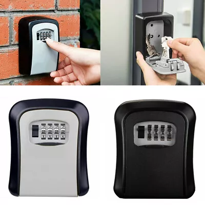 £7.99 • Buy 2Pcs Key Safe Box 4 Digit Wall Mounted Outdoor High Security Lock-Storage