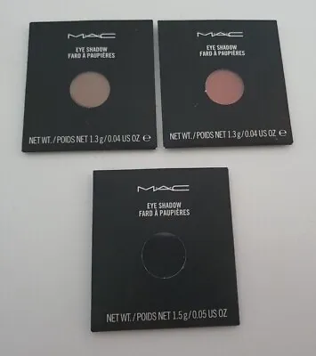 £11 • Buy MAC Cosmetics Eye Shadows Full Sized Refills Three Colours BOXED BRAND NEW