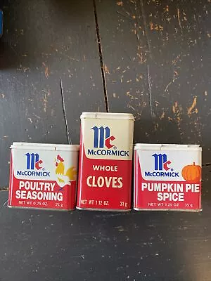 Vintage McCormick Spice Tins Pumpkin & Poultry • $5