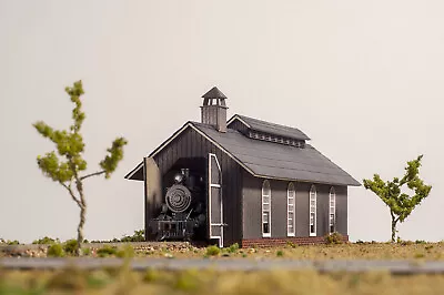 Z Scale Laser Cut Single Stall Engine House Building KIT • $23.95