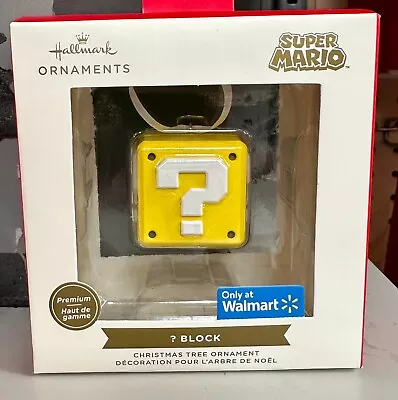 Hallmark Nintendo Sper Mario Question ? Block Premium Metal Boxed Ornament • $29.97