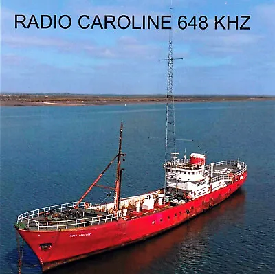 Radio Caroline Large Square Postcard • £1.35