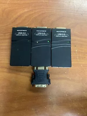 LOT OF 3 Monoprice USB 2 To DVI Display Adapter Multi-Display  Graphics Card • $14.95