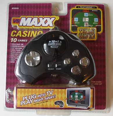 NEW & SEALED Vs Maxx Texas Hold 'Em 10 Casino Game TV Plug & Play • $22.45