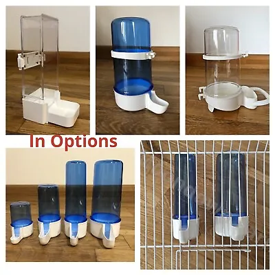 £6.95 • Buy Bird Cage Water Drinker & Feeder Bottles Anti Algae For Finches Canary Budgie