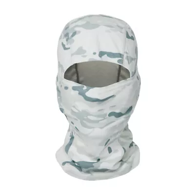 Tactical Camo Balaclava Hunting Hood Full Face Army Combat Scarf Neck Tube Hat • £5.39