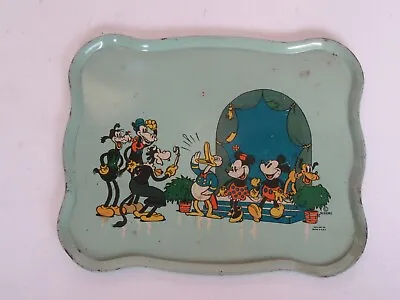 Rare Vintage 1936 Disney Ohio Art Tin Toy Lithograph Tray Horace Horsecollar • $134.95