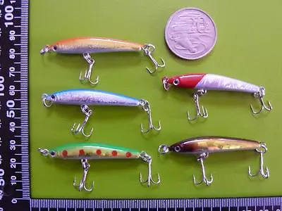 10x DFS 50mm TOP WATER HARDBODY MINNOW LURES HOLOGRAPHIC • $16.31