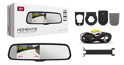 Momento R1 Car Rear View Mirror With 4.3  LCD Screen Dual Camera Inputs MR1000 • $169