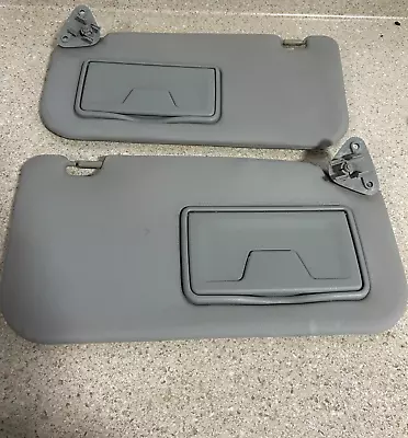 2008 2015 Mitsubishi Lancer Driver Passenger Set Sun Visor Color Light Gray Oem • $53.94