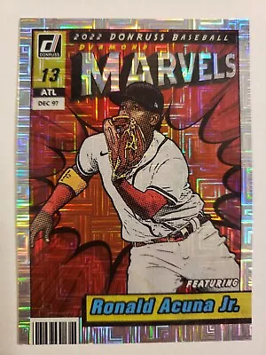 2022 Panini Ronald Acuna Jr Donruss Marvels Vector Parallel Insert #M-4 Atlanta  • $0.99