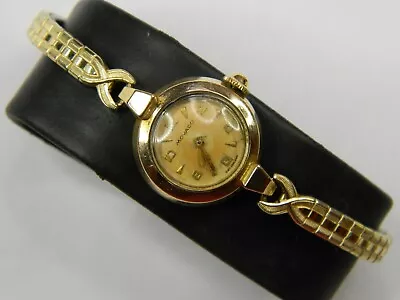 Nice Vintage Swiss Movado Gold Plated Ladies Watch - Runs - Good Timekeeper • $39