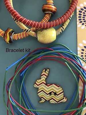 Craft Kit Make Your Own Bracelet DIY Jewellery Making Funky Wire Wrap Wristband • £3.50