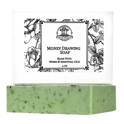 Money Drawing Shea Soap Prosperity Cash Wealth Abundance Hoodoo Wiccan Pagan • $7.99