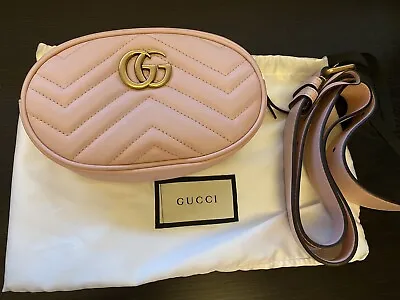 $1295 • Buy Gucci Marmont Quilted Belt Bag Size 75cm NWOT