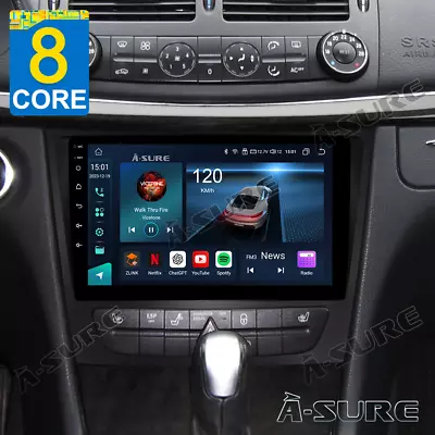 8-Core 4+64G Android13 Car Radio Sat Nav For Mercedes Benz CLS/E Class W211 C219 • £199.99